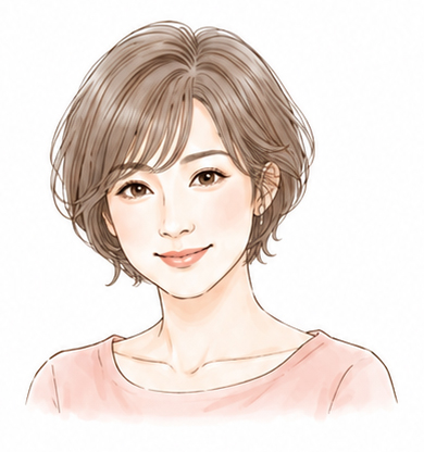ふんわり丸みショート