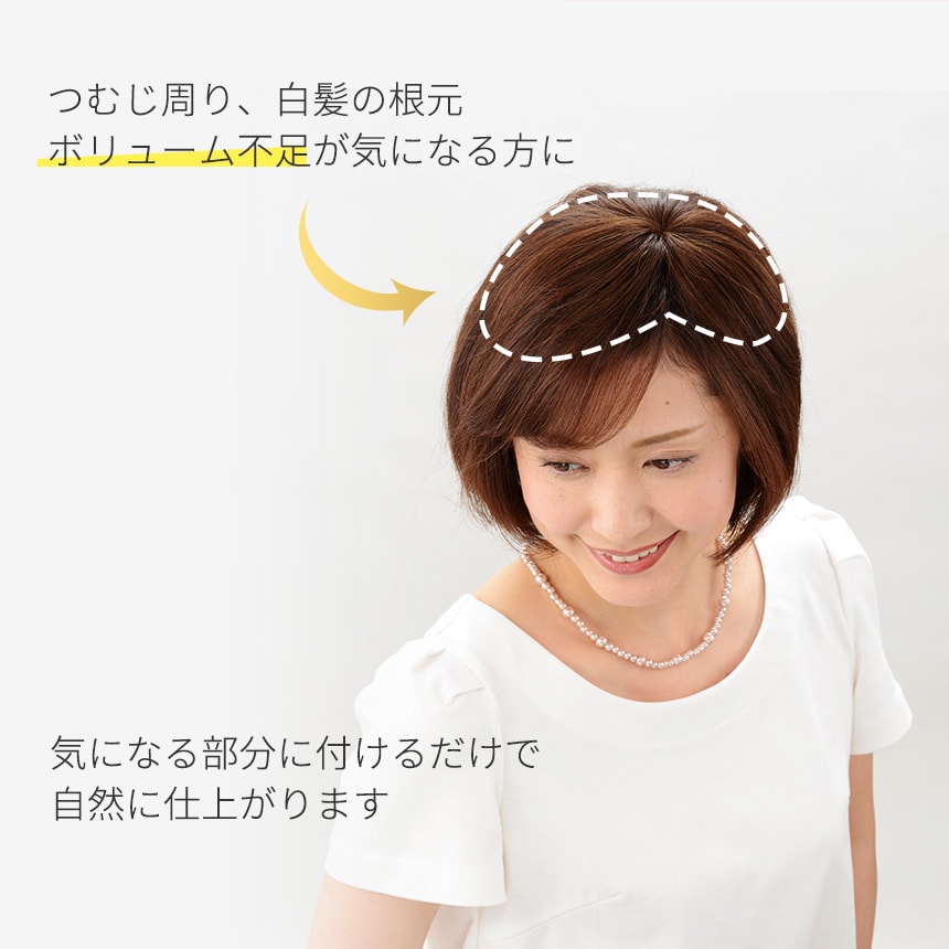 PO-202HT ミニつむじヘアピース | 医療用や普段使いにも自然に仕上がる ...